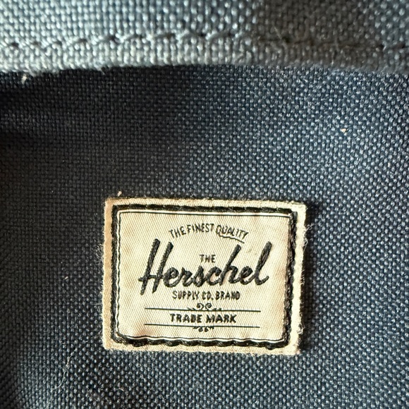 Herschel Supply Company Green and Blue Backpack with Roll-Top Design